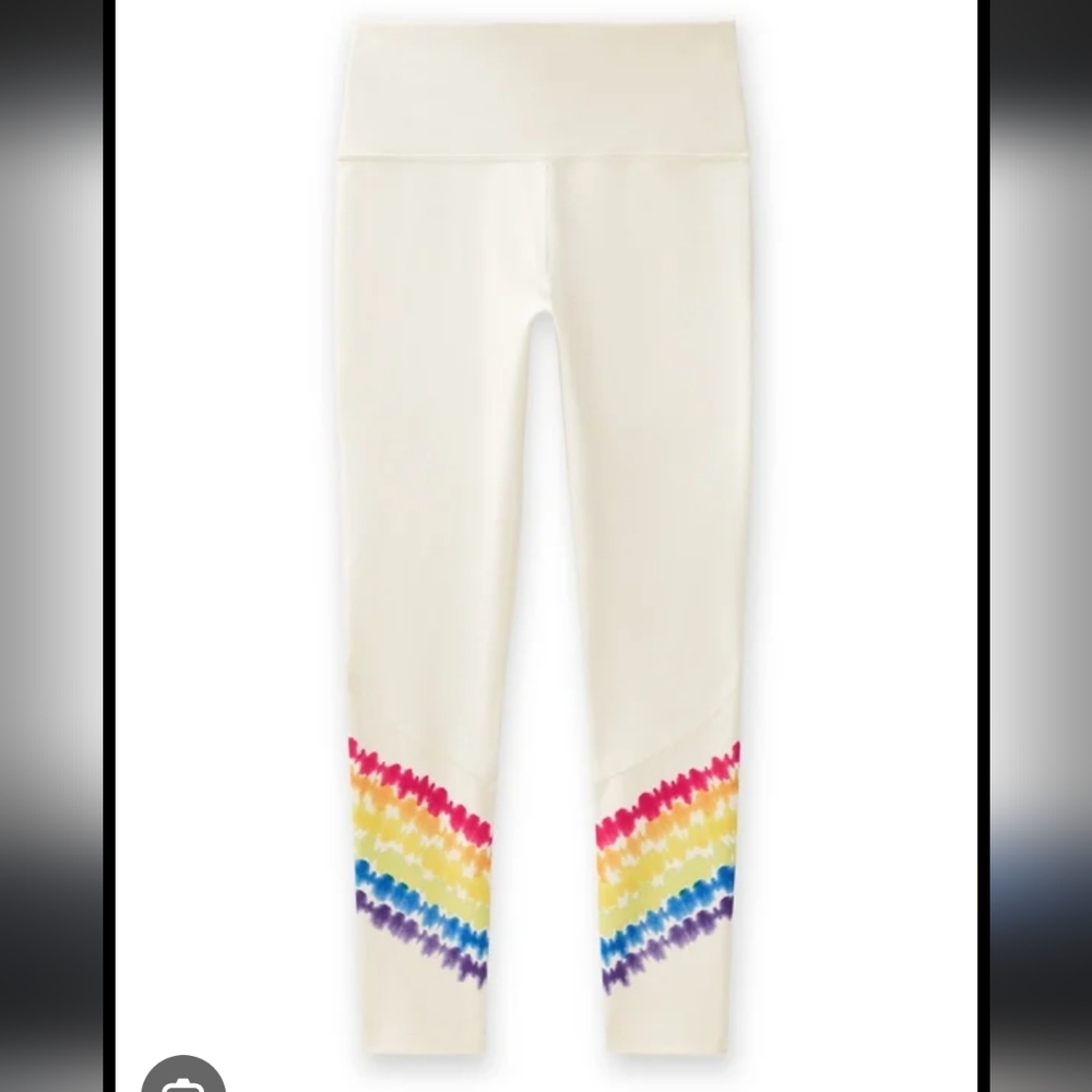 Fabletics Power hold Rainbow Splash‎ Design leggings Size XS